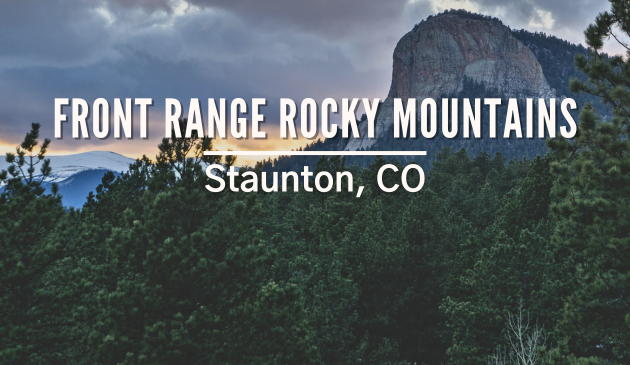 Front Range Rocky Mountains in Staunton, CO