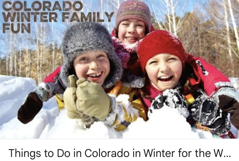 Colorado Winter Family Fun